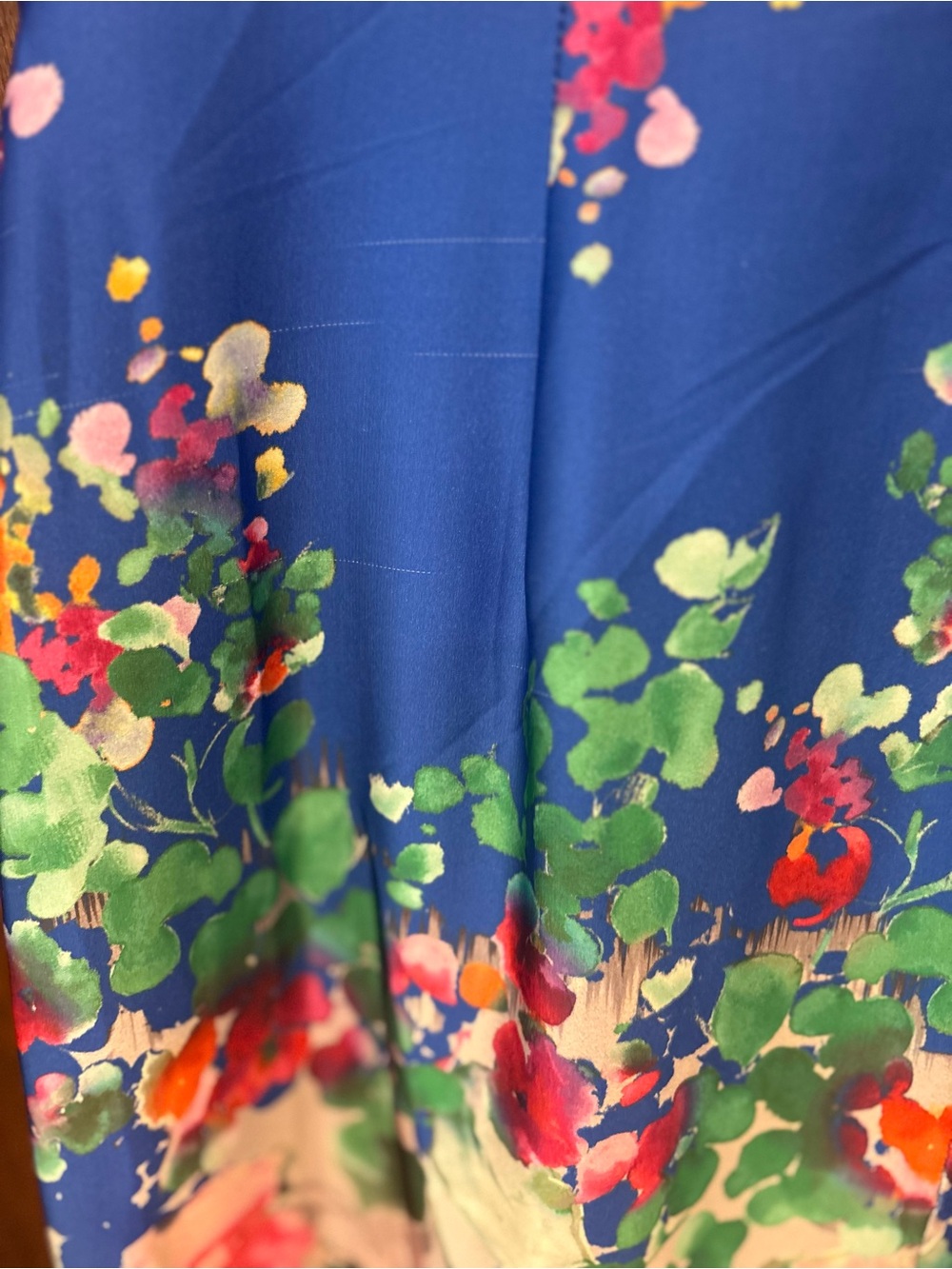 FINAL PRICE Suzi Chin Maggy Boutique $168 Watercolor Draped Sheath Dr 14 AS IS - Picture 16 of 16